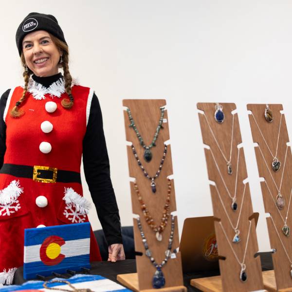 Handmade Holiday, a market featuring arts and crafts by local artists in Breckenridge