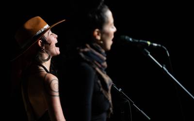 Folk band Rising Appalachia perform at the Riverwalk Center in Breckenridge