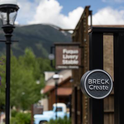 The Breckenridge Art District, a collection of historic buildings repurposed into art studios in downtown Breckenridge