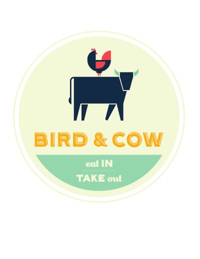 logo bird & cow