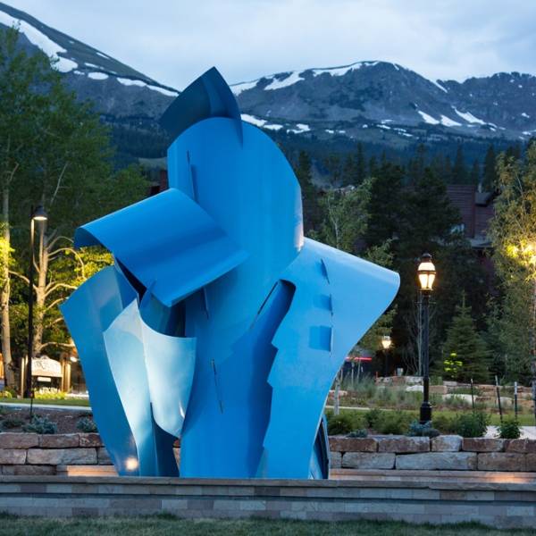 Syncline, a permanent art installation by renowned contemporary sculptor Albert Paley.