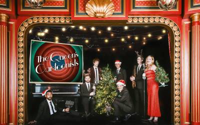 The Queens Cartoonist musical ensemble performs a holiday show at the Riverwalk Center in Breckenridge on December 21st