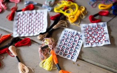 Sashiko Mending: Japanese Embroidery Workshop/Remiendos Sashiko: Taller de Bordado Japones