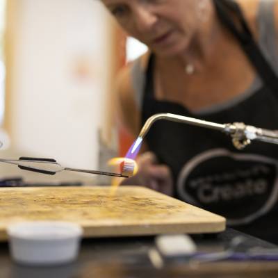 All-Levels Metalsmithing: Custom Silver Necklace: Mixed Metals + Beads (2-part workshop)