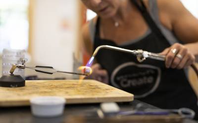 All-Levels Metalsmithing: Custom Silver Necklace: Mixed Metals + Beads (2-part workshop)