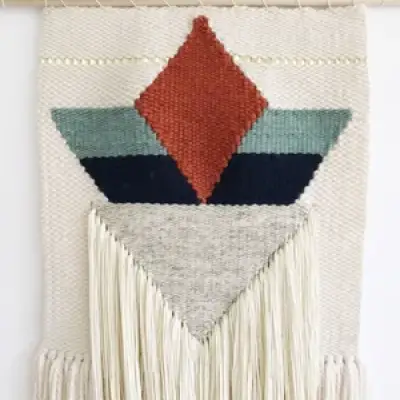 Modern Geometric Weaving: Beginner Wall Tapestry Workshop