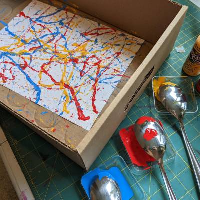 Glass Marble Painting
