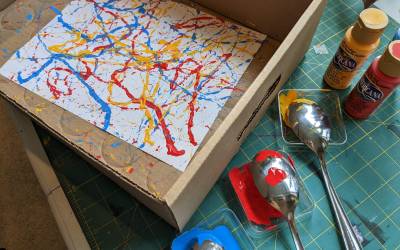 Glass Marble Painting