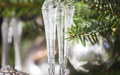 Glass Blown Icicle Ornaments