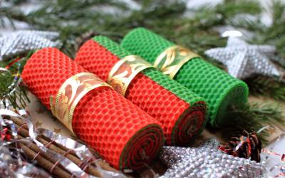 holiday wax candles