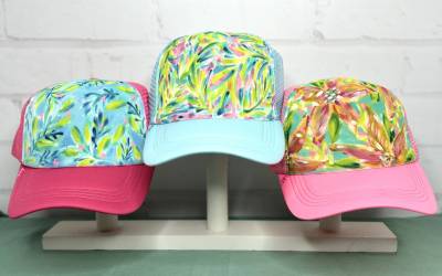 Trucker Hat + Sticker Design